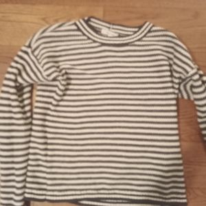 Women's Madewell black and white striped sweater